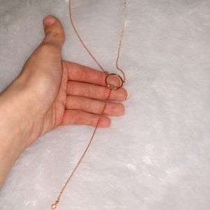 Diamond circle necklace